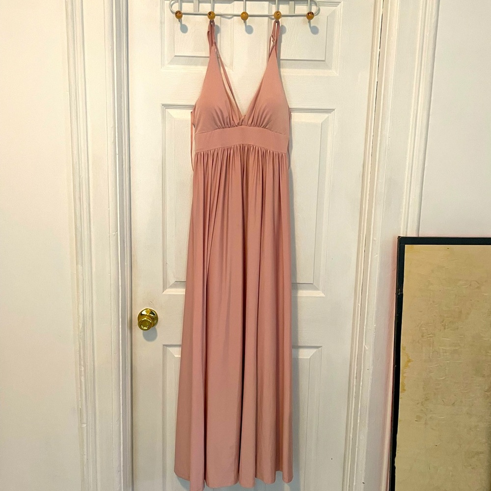 Elegant Mauve Maxi Dress